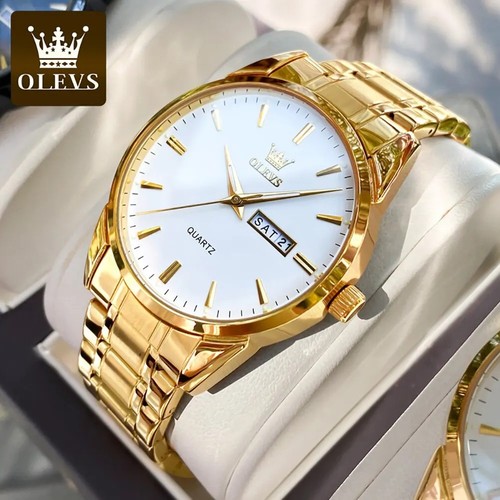 Olevs gold watches for men - olevs,