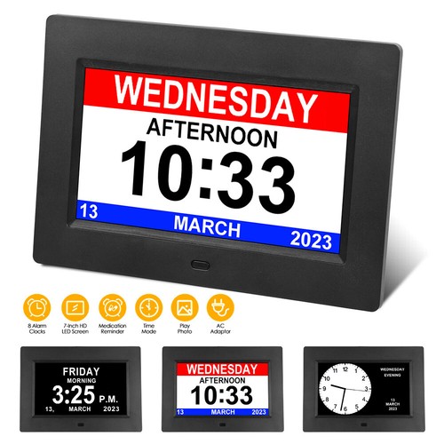 Digital alarm clock day - alarm,
