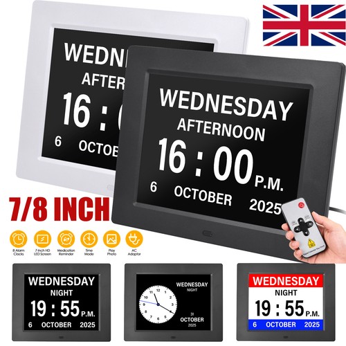 Digital alarm clock calendar - alarm,