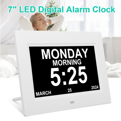 Digital calendar alarm clock - digital,