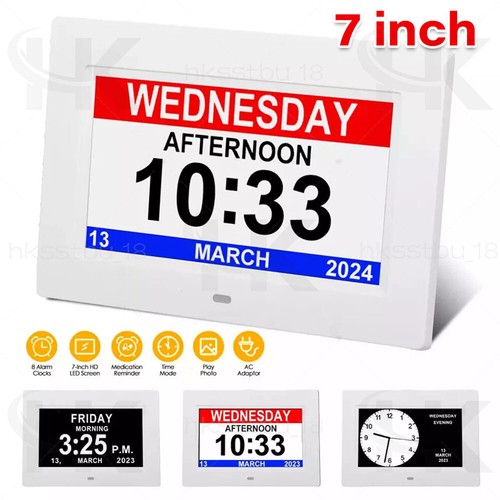 Dementia digital clock with - dementia,