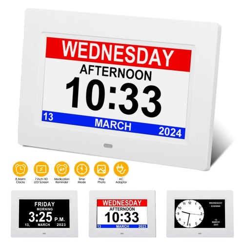 Dementia clock large digital - dementia,
