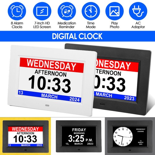 Dementia digital clock with - dementia,