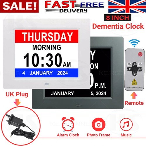 Digital alarm clock week - clock, week/date