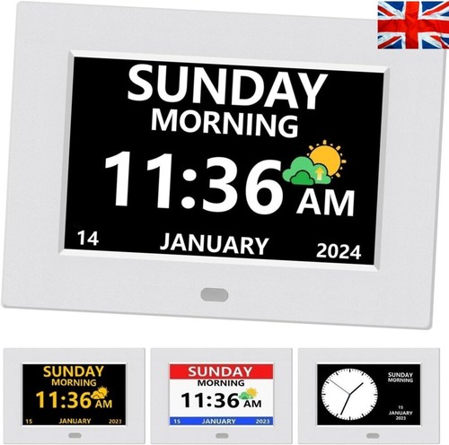 Digital alarm clock - alarm, day