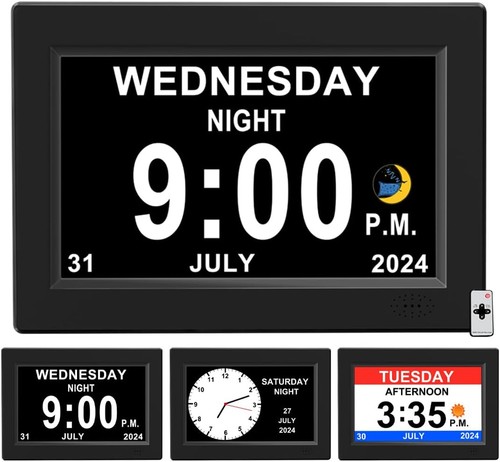 Dementia digital clock - 8”,