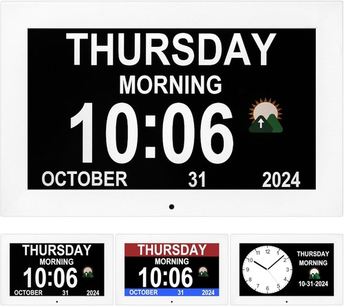 Large digital dementia clock - large,