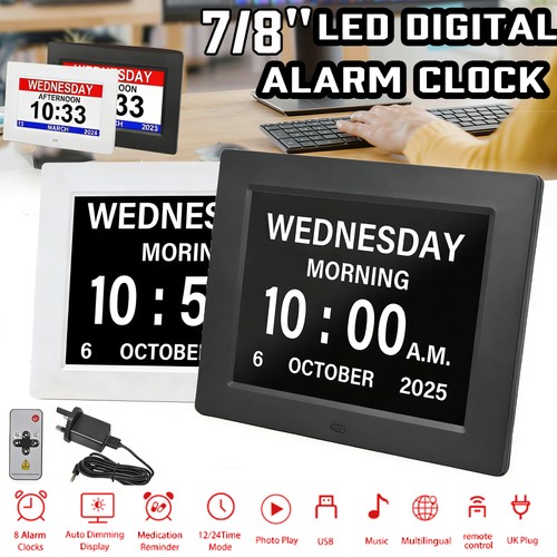 Digital alarm clock calendar - digital,