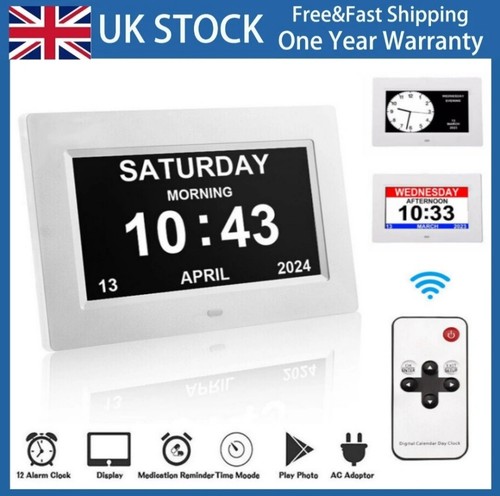 Dementia digital clock with - dementia,