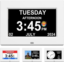 Clock With Day And Date For