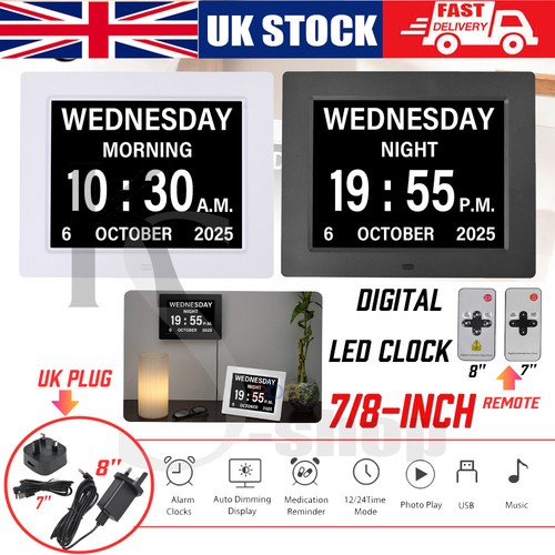 Digital alarm clock - alarm, day/