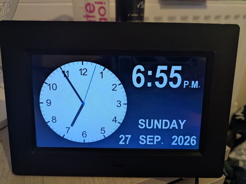 Digital dementia clock - digital,