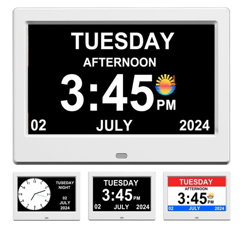 Digital elderly clock - clock, in