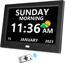 11 Inch Digital Clock with Day