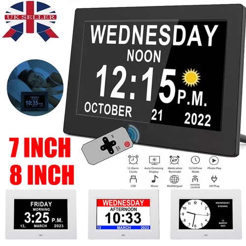 Digital alarm clock calendar - alarm,