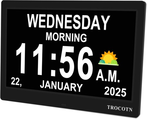 Dementia digital clock - 10”,