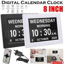 8" Digital Alarm Clock LCD