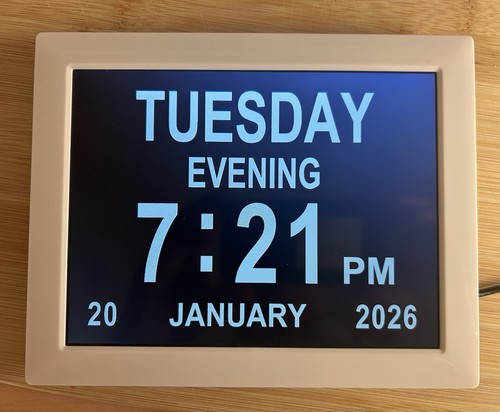 Digital clock time - 8”,