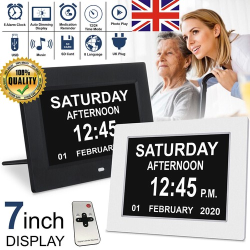 7inch digital alarm clock lcd - digital,