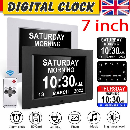 7inch digital alarm - 7inch, lcd