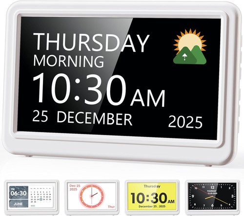 Large dementia digital clock - large,