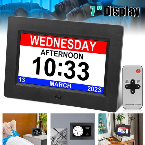 Digital alarm clock day - clock, date