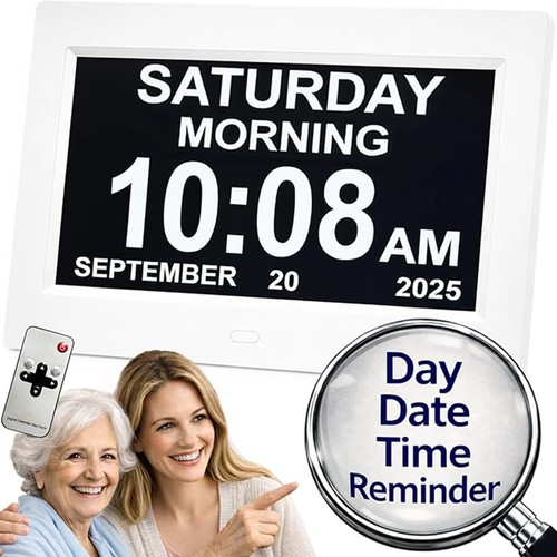 Digital alarm clock day - alarm, day/date