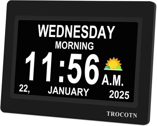 Digital clock with date - clock,